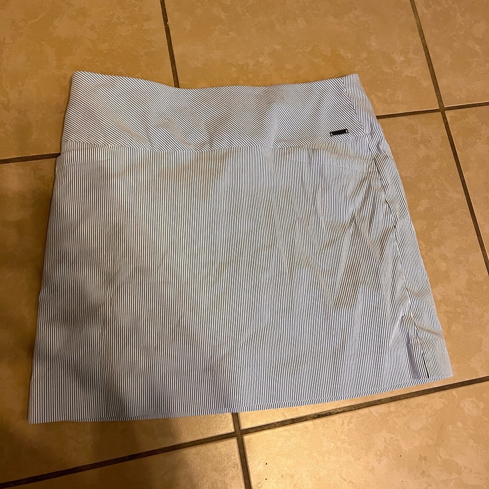 pinstripe skort